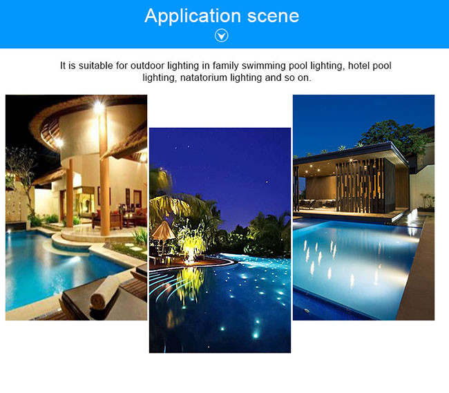 Color Changing RGB External Control Underground 12V 316L 9W Underwater LED Spotlights
