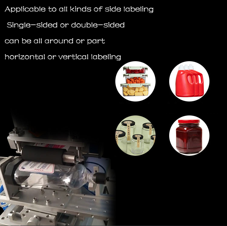 Semi-automatic Rotary Hexagonal Bottle Labeling Machine for Wood Packaging Material