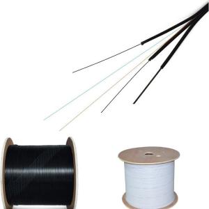 Quality Outdoor FTTH Drop Fiber Optic Cable 2km G657A1 LSZH Flat Type Single Mode wholesale