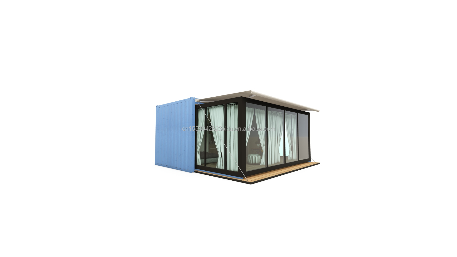 Galvanized Steel Bending Expandable Container Mobile Shop Clothing Showroom with Aluminum Alloy Windows and Modern Design