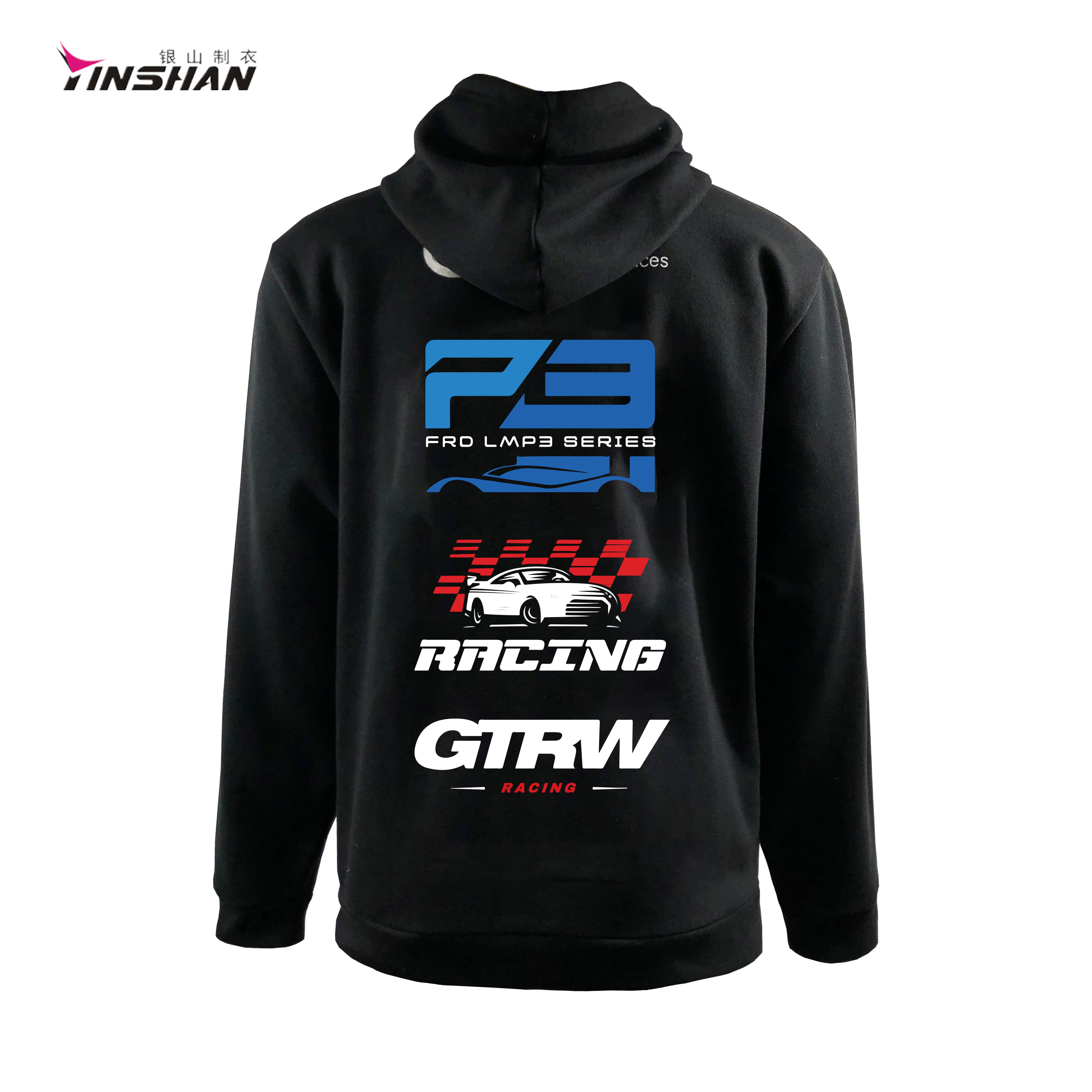 Adults Oem Outdoor Jacket for Yinshan Team Sports Racing Cotton Poly Oversize Hoodies