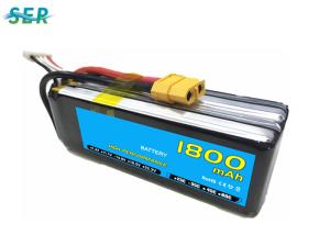 Quality Rechargeable RC Car Battery 35C 14.8V 1800mAh Li Polymer For Mini Helicopter / Airplane wholesale