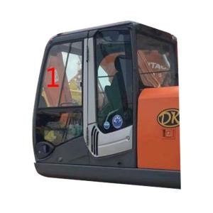 Quality Left Door Slant Position Excavator Cab Glass 4mm Thick 925mm Wide wholesale