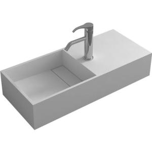 Quality Drilling Wall Hung Bathroom Basins Stain Resistance / Hanging Wash Basin wholesale