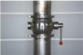 Quality Pneumatic Drive Half Ball Valves , High Speed Clamp / Flange Fixed Valve wholesale
