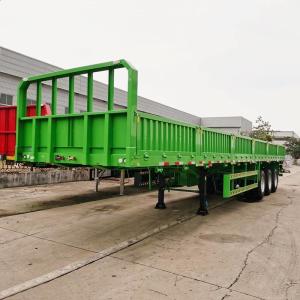Quality Logistics Q345B Tri Axle 60T Drop Side Semi Trailer wholesale