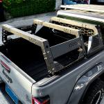 Silver Hard Stainless Steel Pick Up Truck Bed Rack for Toyota Ford DMAX 46kg