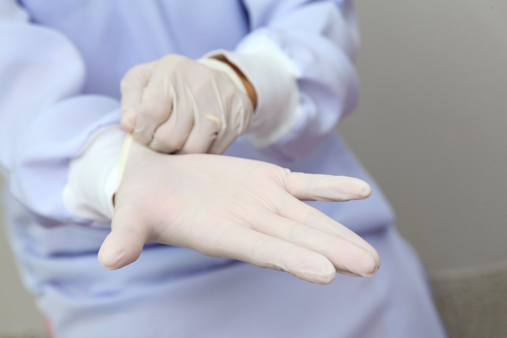 Safety Pink Blue Green Nitrile Gloves Latex for Multi Purpose Use