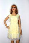 Round neck sleeveless ladies dresses with polyester S M L XL