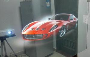 Quality Self Adhesive Transparent Holographic Screen Film For Shop Window wholesale