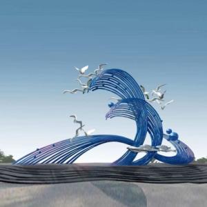 Quality Glossy Famous Art Modern Abstract Metal Sculptures For Outdoor Ornament wholesale