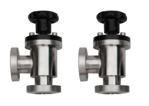 Quality Manual Vacuum Angle Valve CF Flange Small Leakage Any Mounting Position wholesale