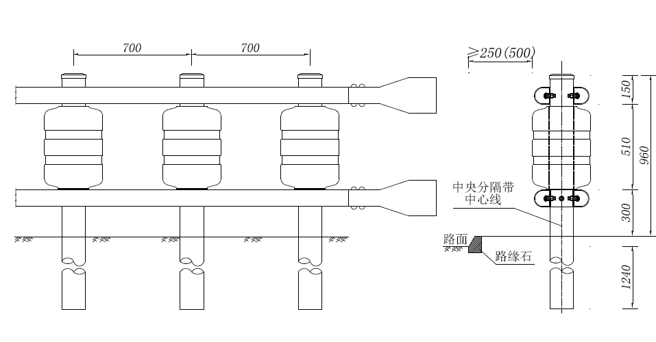 Road Safety Rotary Guardrail EVA/PU Foam Drum Barrel with ISO9001 2008 Certification