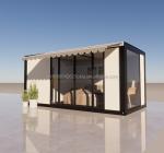 Hotel Accommodation 20ft Prefabricated Detachable House with Galvanized Steel