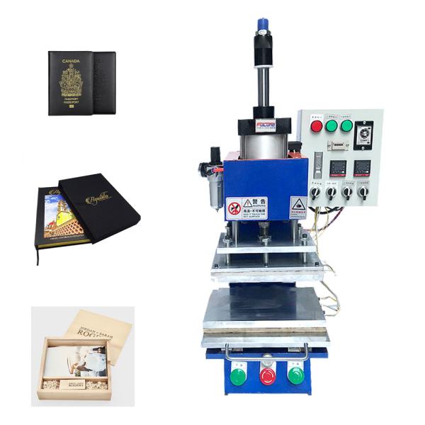 Mask PVC Paper Logo Embossing Machine Leather Pneumatic Hot Foil Stamping