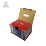 Handled Pantone Printing Corrugated Paper Packaging 35cm Length