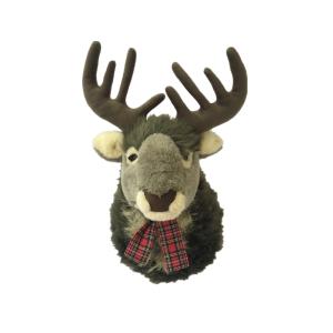 Quality 45cm 17.72in Elk Decorative Stuffed Animals In Red Bow Tie wholesale