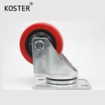 1.5inch 2inch Industry Single Bearing Red Plastic Wheel Castor for 130kg Maximum