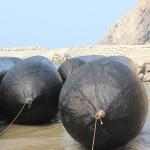 Big Lifting Capacity Marine Salvage Airbags Cylindrical Industrial Inflatable