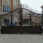Cast Iron Gate Wrought Iron Gate Villa Luxury Double Door Modern Design Outdoor