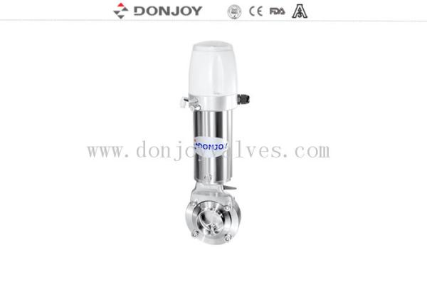 FDA Stainless steel SUS304 double acting sanitary grade pneumatic clamp