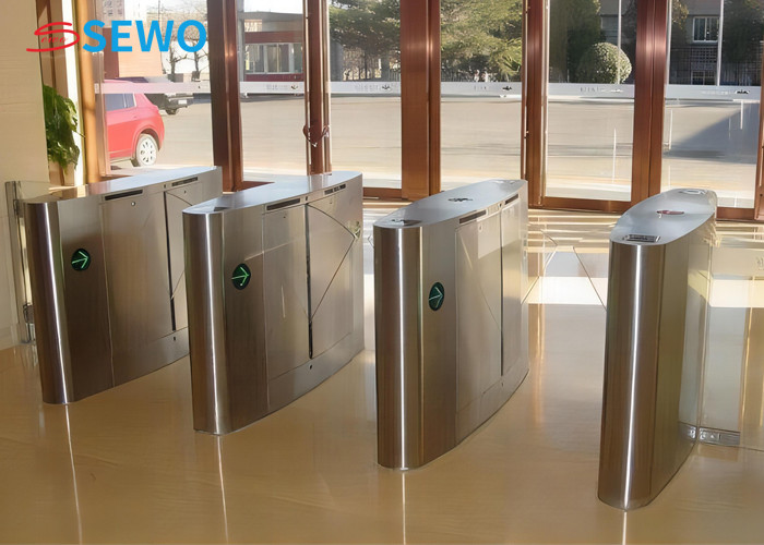 Elegant and Durable Stainless Steel Flap Barrier Turnstile for Intelligent Control