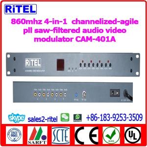 860mhz 4-in-1  channelized-agile pll saw-filtered audio video modulator CAM-401A