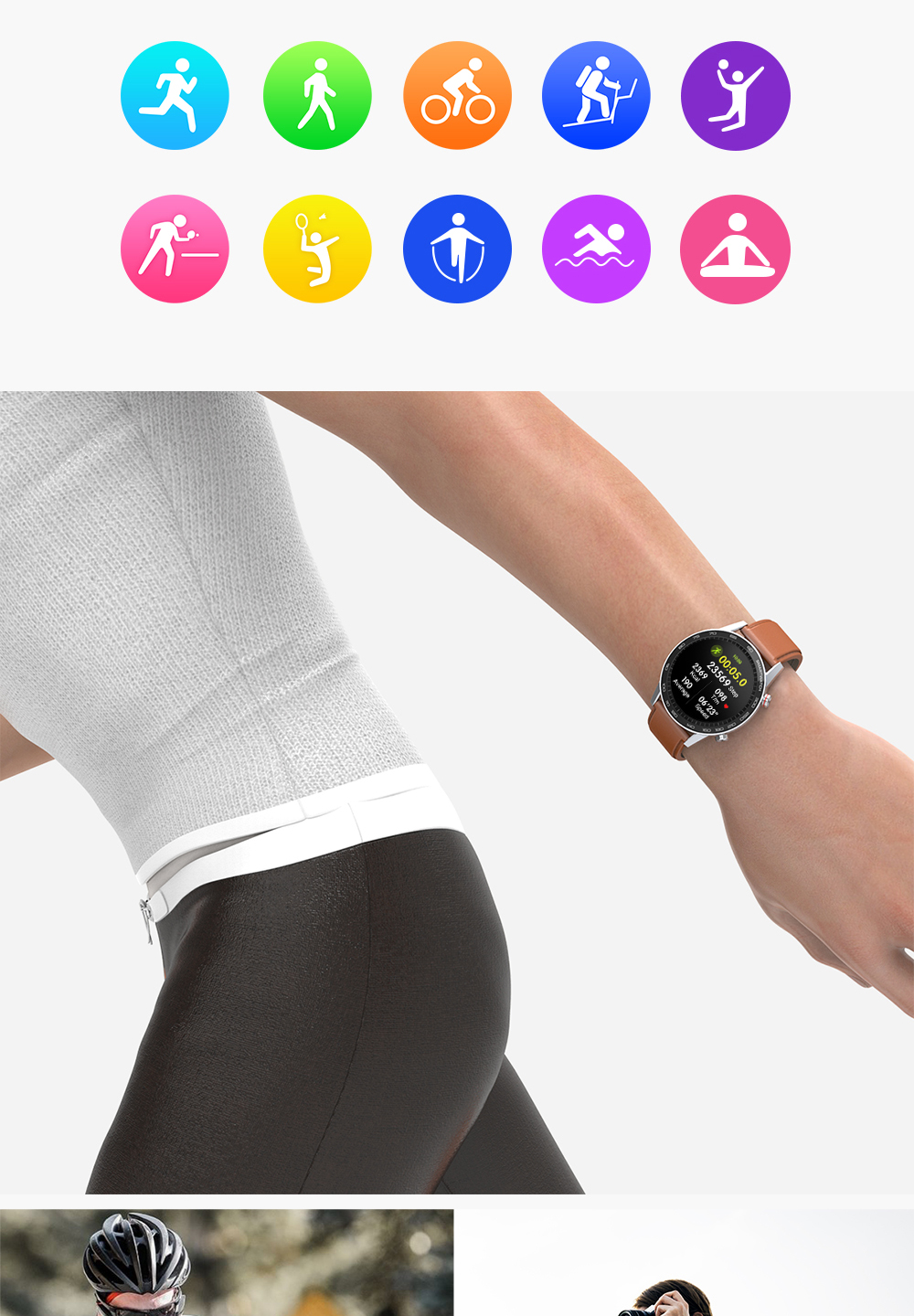 ECG Heart rate Amazfit Gts sport bracelet smart watch Apply For Huawei
