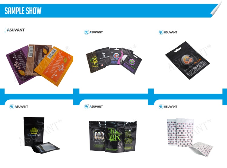 FDA Food Grade Food Packaging Bags Waterproof Plastic For Dipensary Packaging