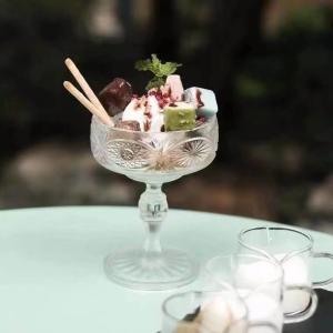 Quality 150ml Handmade Ice Cream Crystal Tumbler Glasses For Bar wholesale