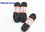 Cotton Durable Waxed Hockey Laces Abrasion Resistant For Speed Skates / Boots