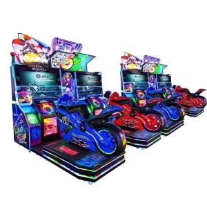 Quality 2 Players Motorcycle Racing Arcade Machine 250W Arcade Entertainment Equipment wholesale