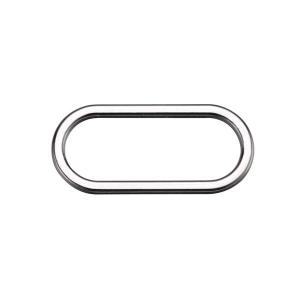 Quality Adjustable Oval Oval Bra Strap Rings , 50mm Metal Swimwear Rings wholesale