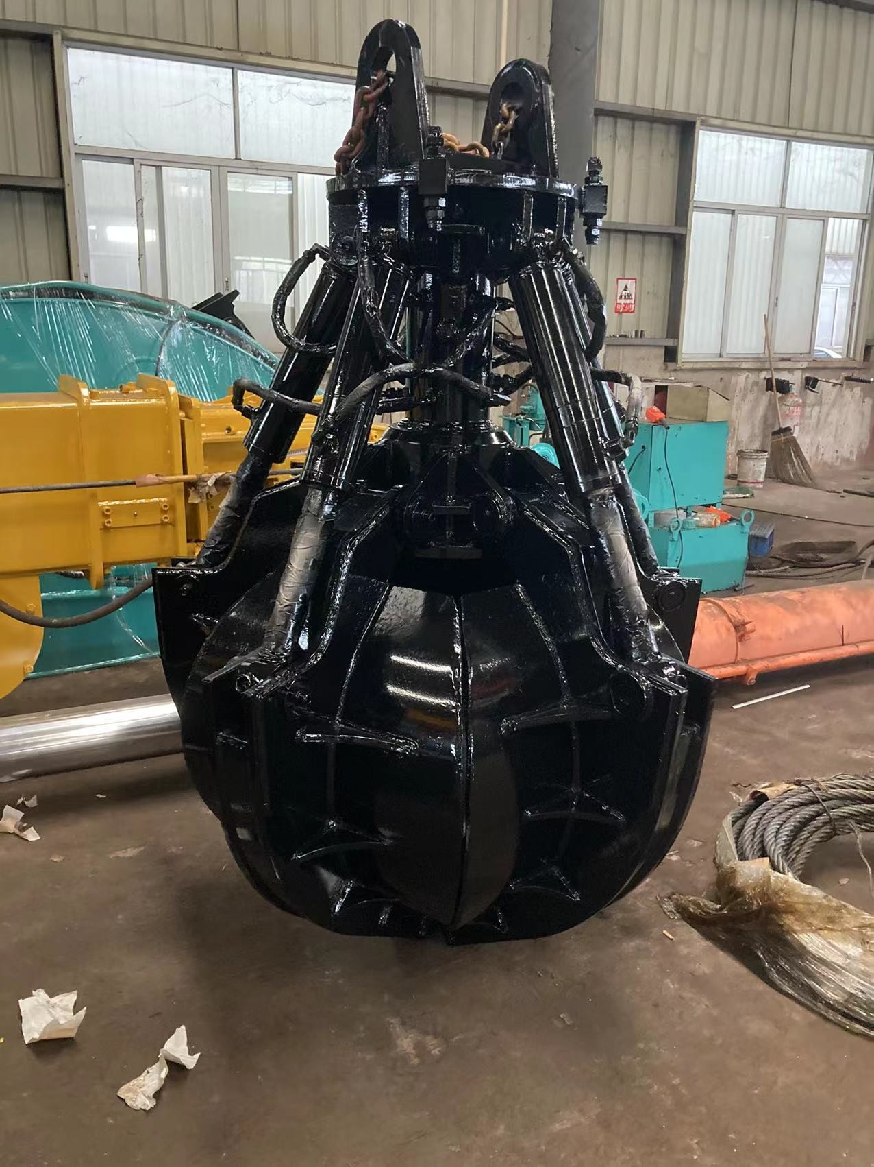 Orange Peel Hydraulic Grabs For Excavators Truck Crane Material Handling