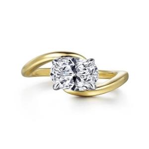 Quality 18K 14K 10K Solid Gold Customized Jewelry 2 Carat Def Vvs Clarity Cvd Oval Cut Lab Grown Diamond 3 Stone Rings factory wholesale