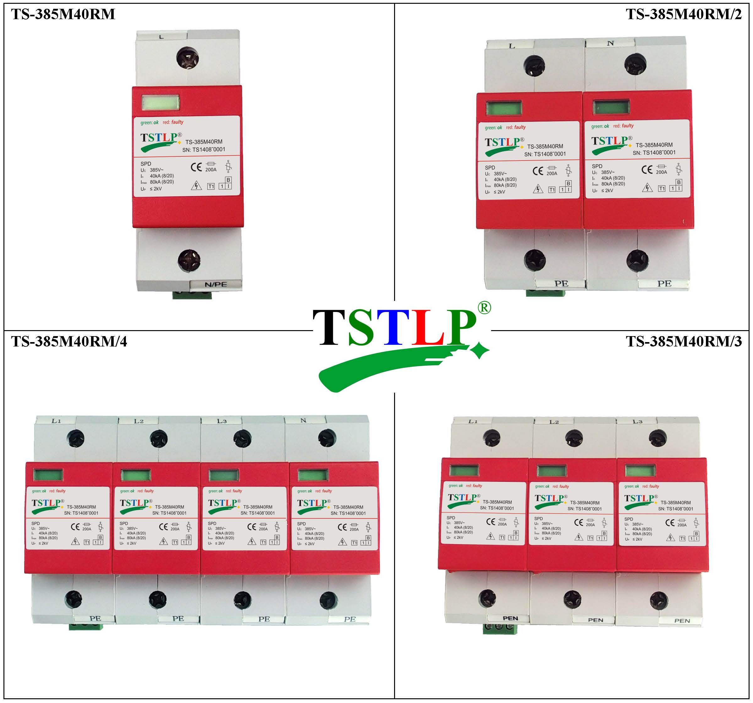 40kA - 80kA Lightning Surge Suppressor , Easy Install Electrical Surge Protection Devices