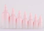 Screen Printing Pink 30ml Glass Dropper Bottles For Essential Oil