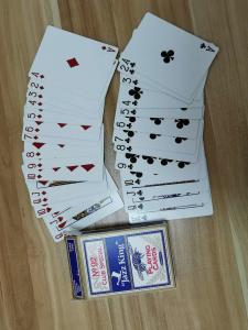 Quality 57*87mm 62*87mm 310g Black Core Casino Poker Cards wholesale