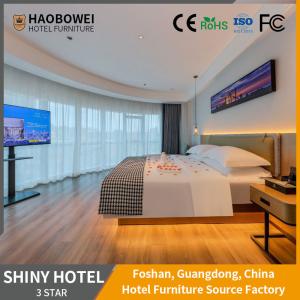 Quality Three Star Hotel Furniture Foshan Luxury King Size Bedroom Headboard for Customization wholesale