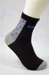 Anti Slip Skid Proof Socks For Adults , Black Household Fiber Anti Skid Socks