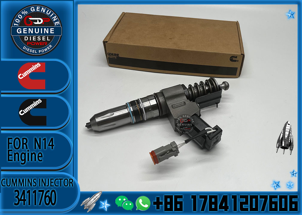 High Quality for Cummins N14 Diesel Engine Parts Common Rail Fuel Injector 3411760