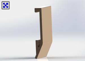 Quality Champagne Color Anodized Aluminum Profiles , Electrophoresis Aluminum Profile For Handle wholesale