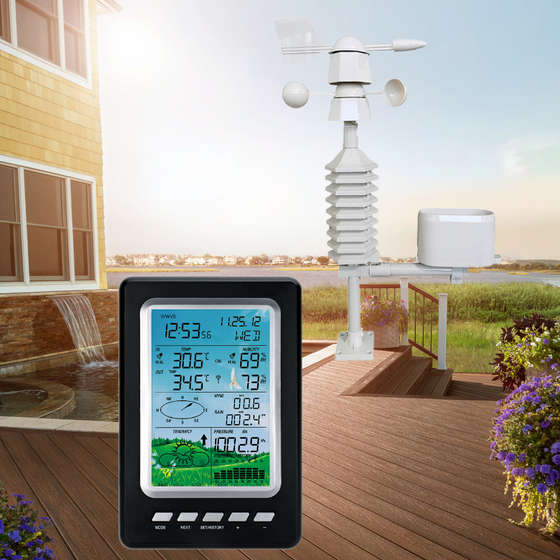 Multi-Functional 18.9*12.5*2.7cm Color Screen Weather Station With Powerful Functions