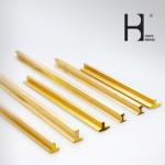 Waterproof C38500 Brass T Bar For Interior Furniture Decoration