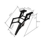 Car seat leg rest leg support extension pad rear rest pedals footrest car