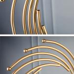 Iron Metal Golden Phoenix Sculpture For Home Interior