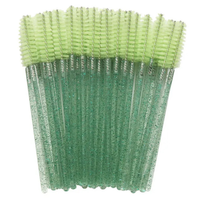 OEM Disposable Eyelash Extension Accessories Crystal Mascara Brush Eyelash Brush Brow Lash