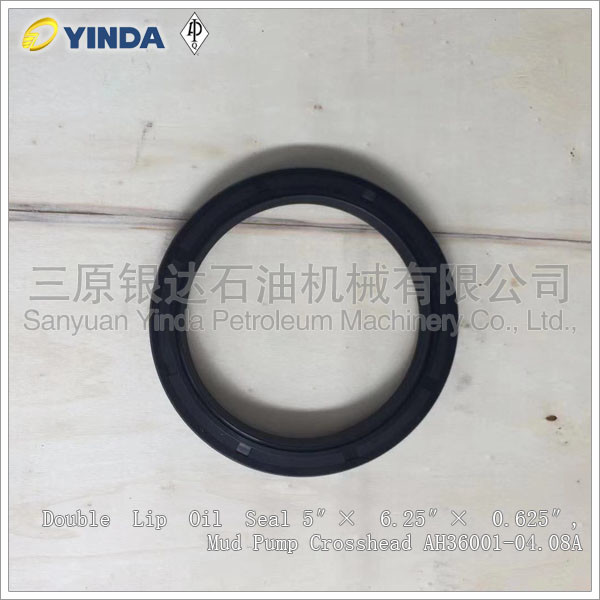 Double Lip Oil Seal Mud Pump Crosshead 5″× 6.25″× 0.625″ AH36001-04.08A