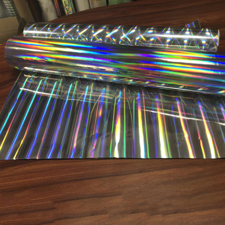 Multiple Extrusion Laser Embossed PET Rainbow Holographic Film For Decoration