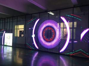 Quality Windows Advertising Display P3.91*7.81 Indoor Transparent LED Video Screen Big Size 1000mmx1000mm Shenzhen Factory wholesale